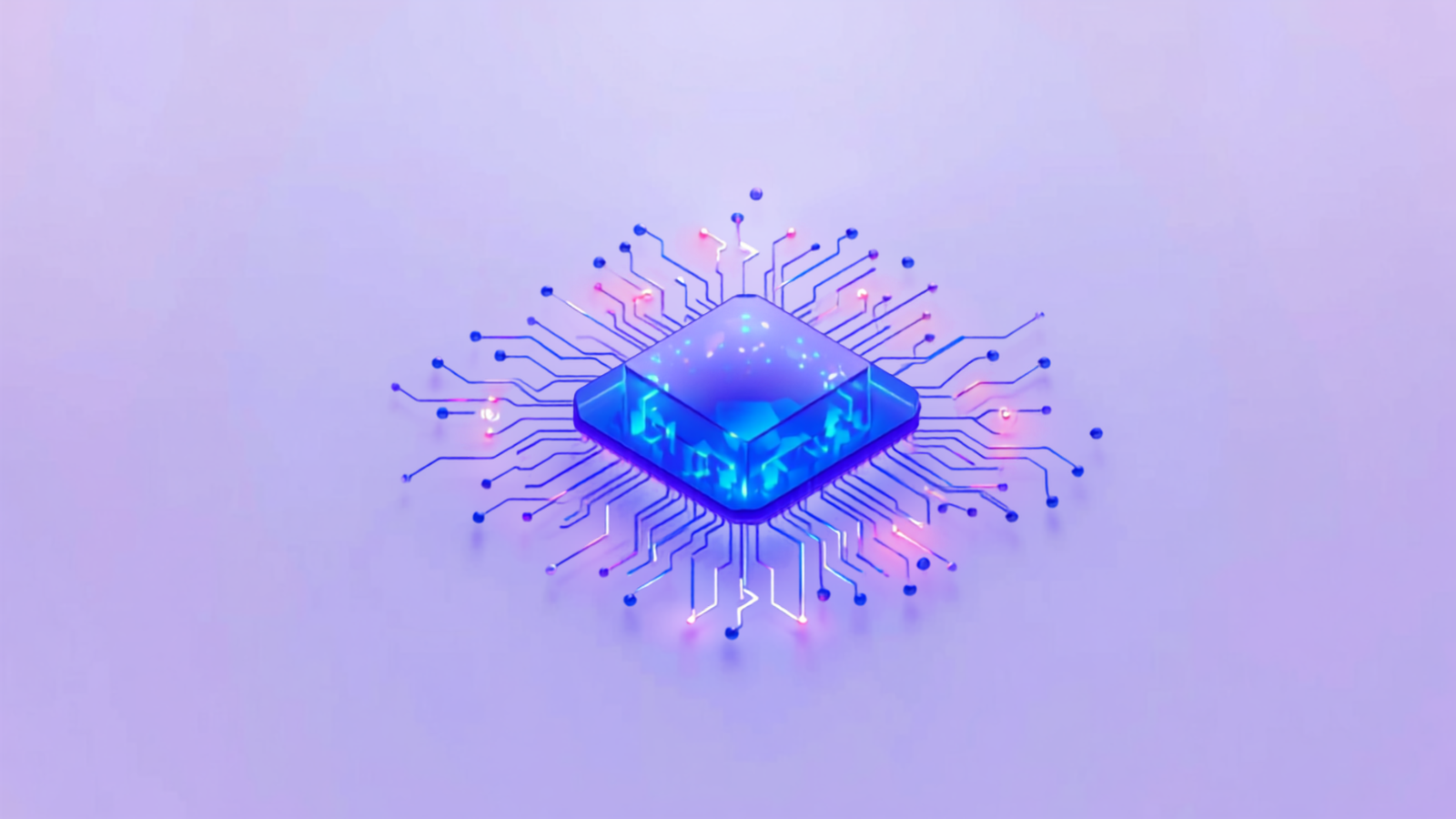 Abstract illustration representing AI and intelligent automation