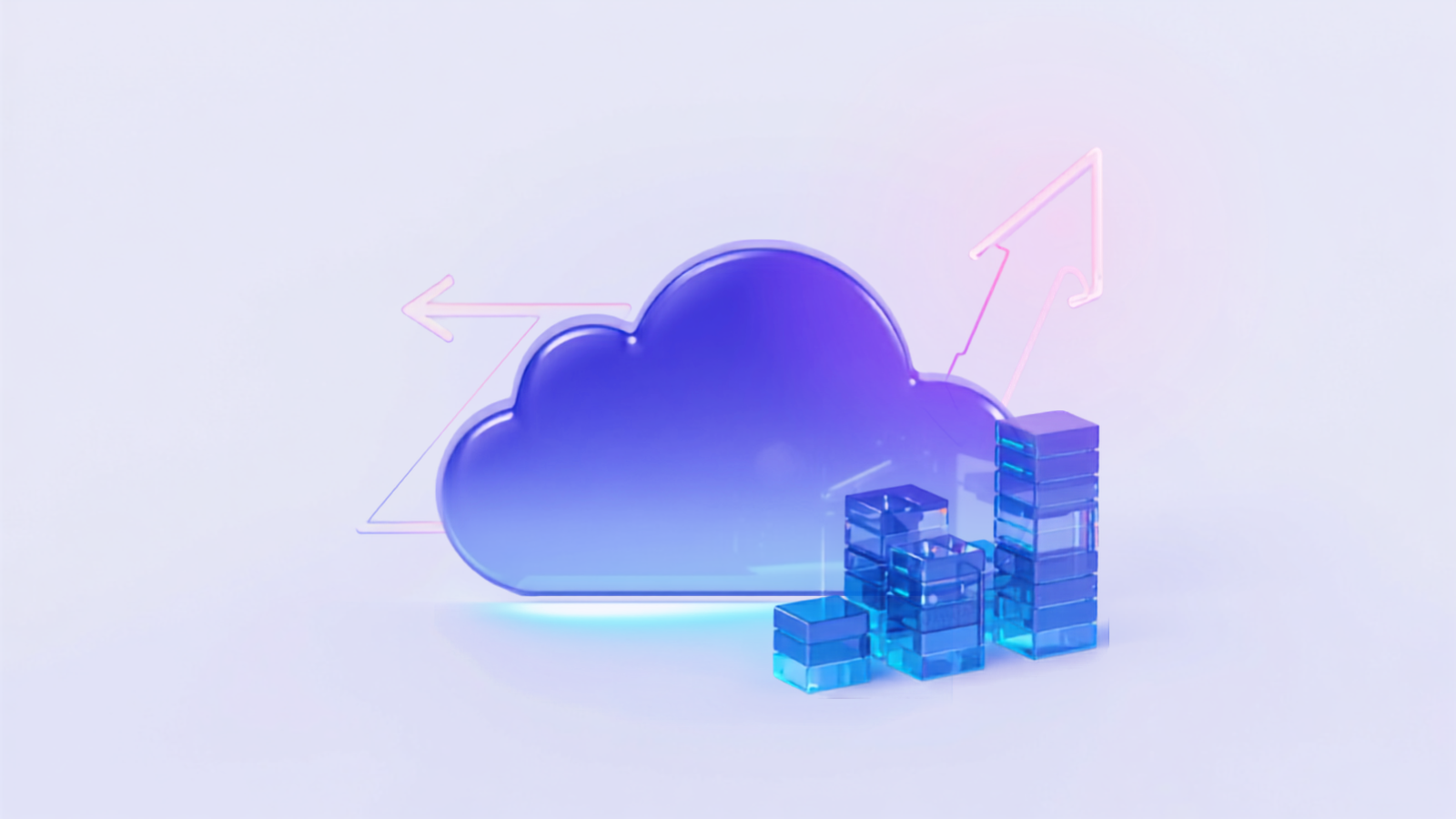 Abstract illustration representing digital transformation and cloud migration