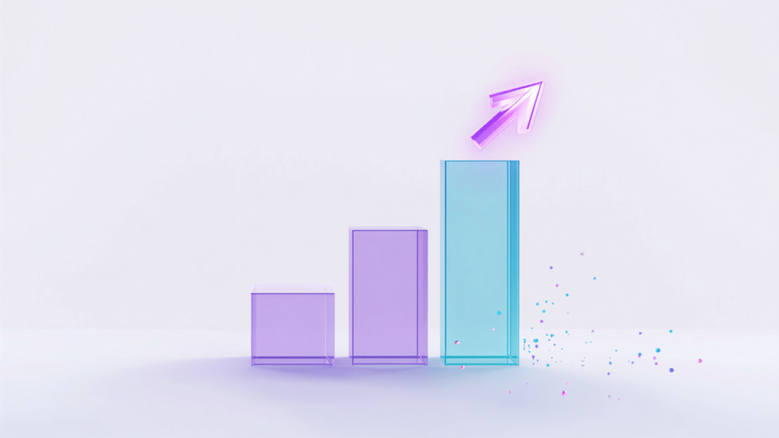 Abstract illustration representing digital growth and marketing