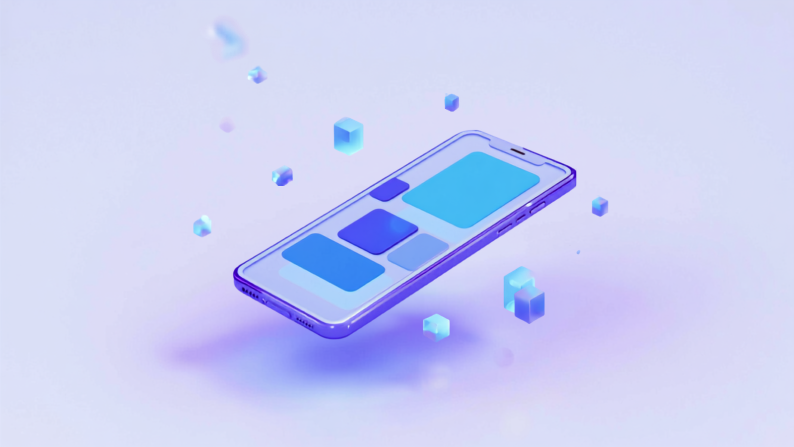 Abstract illustration representing mobile application development